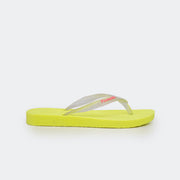 Chinelo Infantil Pampili Likes Love Amarelo Fluor.