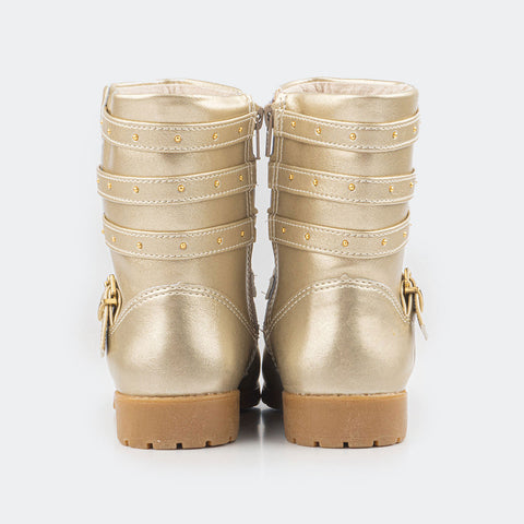 Bota Infantil Pampili Ivy Dourado - pampili