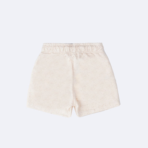 Short Saia Infantil Infanti Strass e Pérolas Off White - costas do short infantil feminino