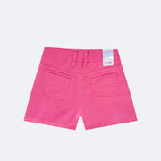 Short Infantil Vic&Vicky Cintura Alta Pink - costas do short menina