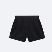 Short Saia Infantil Kukiê Pregas e Strass Preto - costas short infantil preto