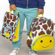 Mochila Infantil Skip Hop Zoo Girafa Amarela e Azul - mochila e lancheira para pré escola