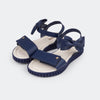 Sandália Papete Infantil Candy com Laço Azul Marinho