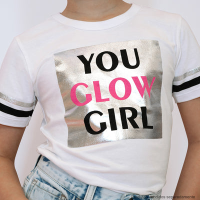Camiseta Infantil Pampili You Glow Branca - frente camiseta infantil feminina