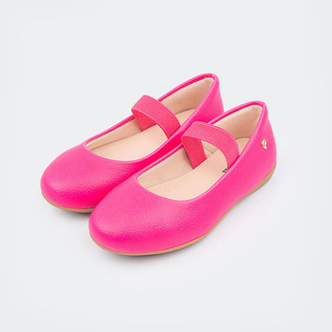 Sapatilha Infantil Pampili Bailarina com Elástico Pink Maravilha