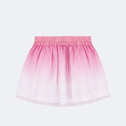 Saia de Tule Pampili Glitter Camadas Degradê Off White e Rosa - costas saia infantil tule