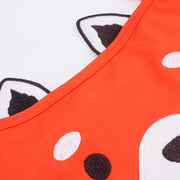 Biquíni Kids Cara de Criança Top Cropped Panda Vermelho - 1 a 8 anos - orelha de panda