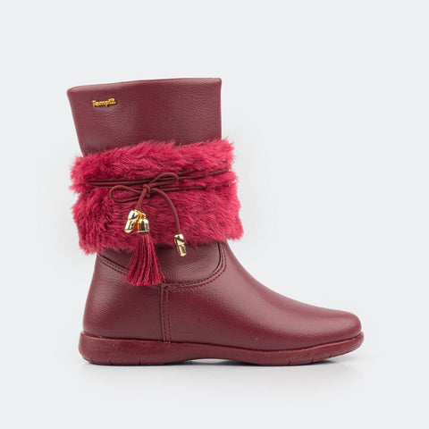 Bota Infantil Pampili Fofura Bordo - pampili