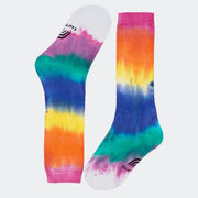 Meia 3/4 Cantarola Tie Dye Colorida - lateral da meia infantil 