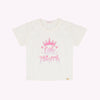 Camiseta Infantil Pampili Little Princess Strass Off White