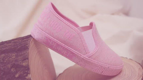 Tênis Infantil Let's Hug The Planet Slip On Pink