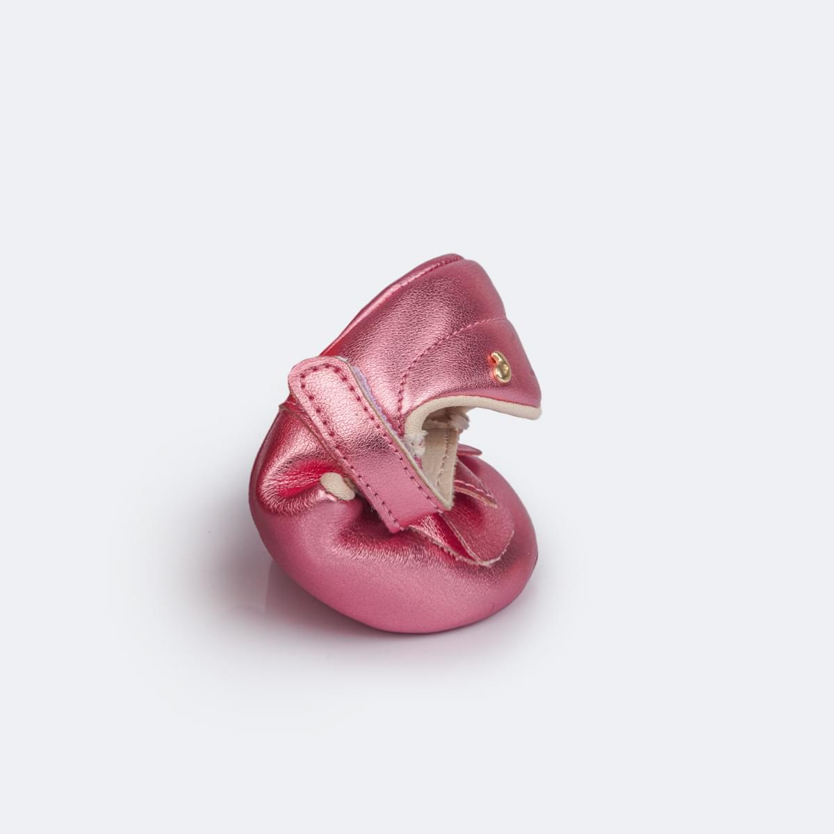 Sapato de Bebê Pampili Nina Laço Duplo Rosa Claro - sapato infantil flexível