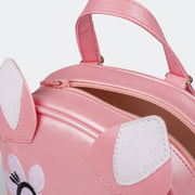 Bolsa Mochila Infantil Pampili Rosa Chiclete Pampis Ceci. Detalhe do zíper. 600.1099-ROSA CHICLETE_5.jpg