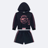 Conjunto Feminino Kukiê Moletom Esportivo Marinho