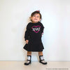 Vestido Infantil Pampili Manga Longa Loved Preto