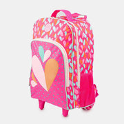 Mochila De Rodinha Infantil Feminina Pink - pampili