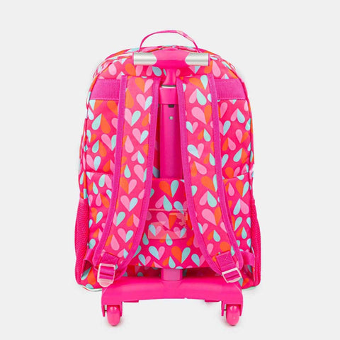 Mochila De Rodinha Infantil Feminina Pink - pampili