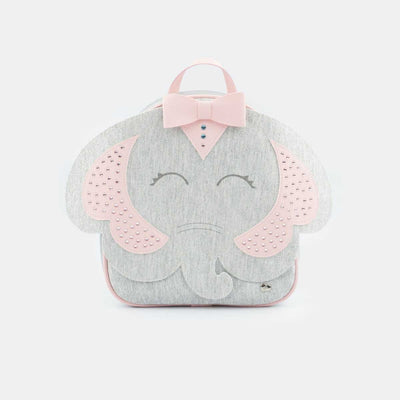 Mochila Infantil Feminina Elefantinha Mescla Com Rosa - pampili