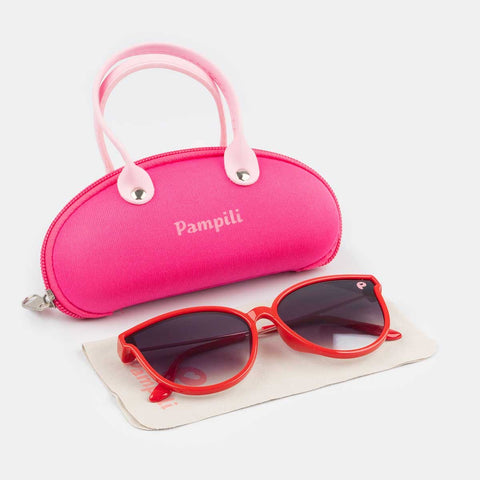 Óculos De Sol Infantil Feminino Pampili  Vermelho - pampili