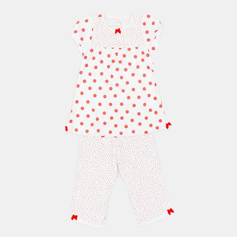 Pijama Infantil Feminino Pampili Bolinha Vermelho - pampili