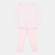 Pijama Infantil Feminino Pampili Listrado Rosa - pampili