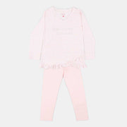 Pijama Infantil Feminino Pampili Listrado Rosa - pampili