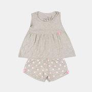 Pijama Infantil Feminino Pampili Poa Cinza - pampili