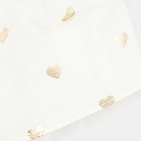 Saia Tutu Infantil Pampili Com Estampa Em Corações Off White - pampili