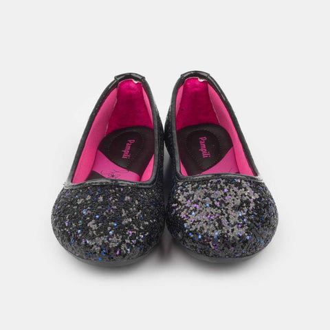 Sapatilha Infantil Pampili Super Fofura Glitter Galáxia Preto - pampili