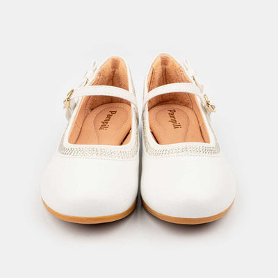 Sapato Infantil Pampili Angel Com Laço Lateral Branco - pampili