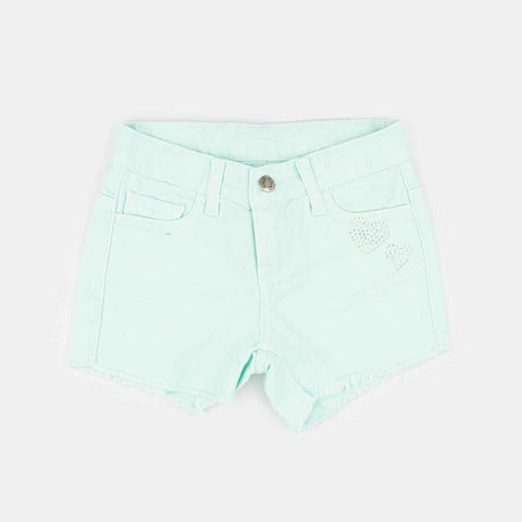 Short Jeans Infantil Pampili Menta - pampili