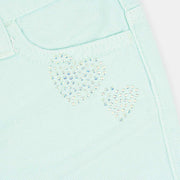 Short Jeans Infantil Pampili Menta - pampili