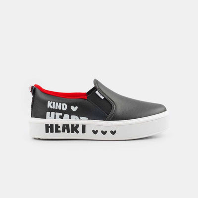 Slip On Infantil Pampili Glee Kind Heart Preto - pampili