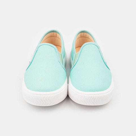 Tênis Infantil Pampili Blog Slip On Em Lona Menta - pampili