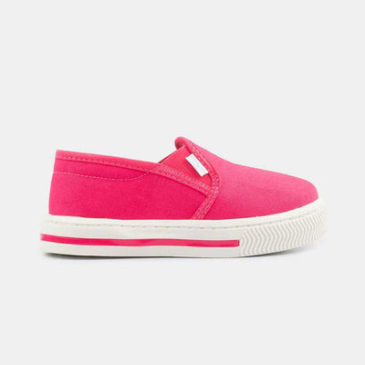 Tênis Infantil Pampili Mini Blog Slip On Em Lona Pink - pampili