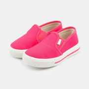 Tênis Infantil Pampili Mini Blog Slip On Em Lona Pink - pampili