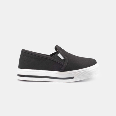 Tênis Infantil Primeiros Passos Pampili Mini Blog Slip On Preto - pampili