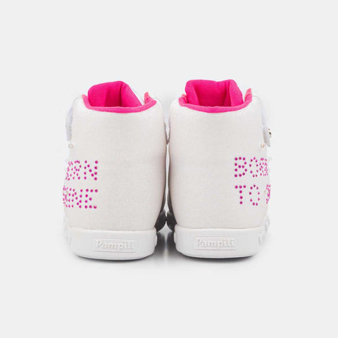 Tênis Sneaker Infantil Com Led Branco - Born To Shine - pampili