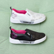 Tênis Slip On Infantil Charm Musica e União Branco.